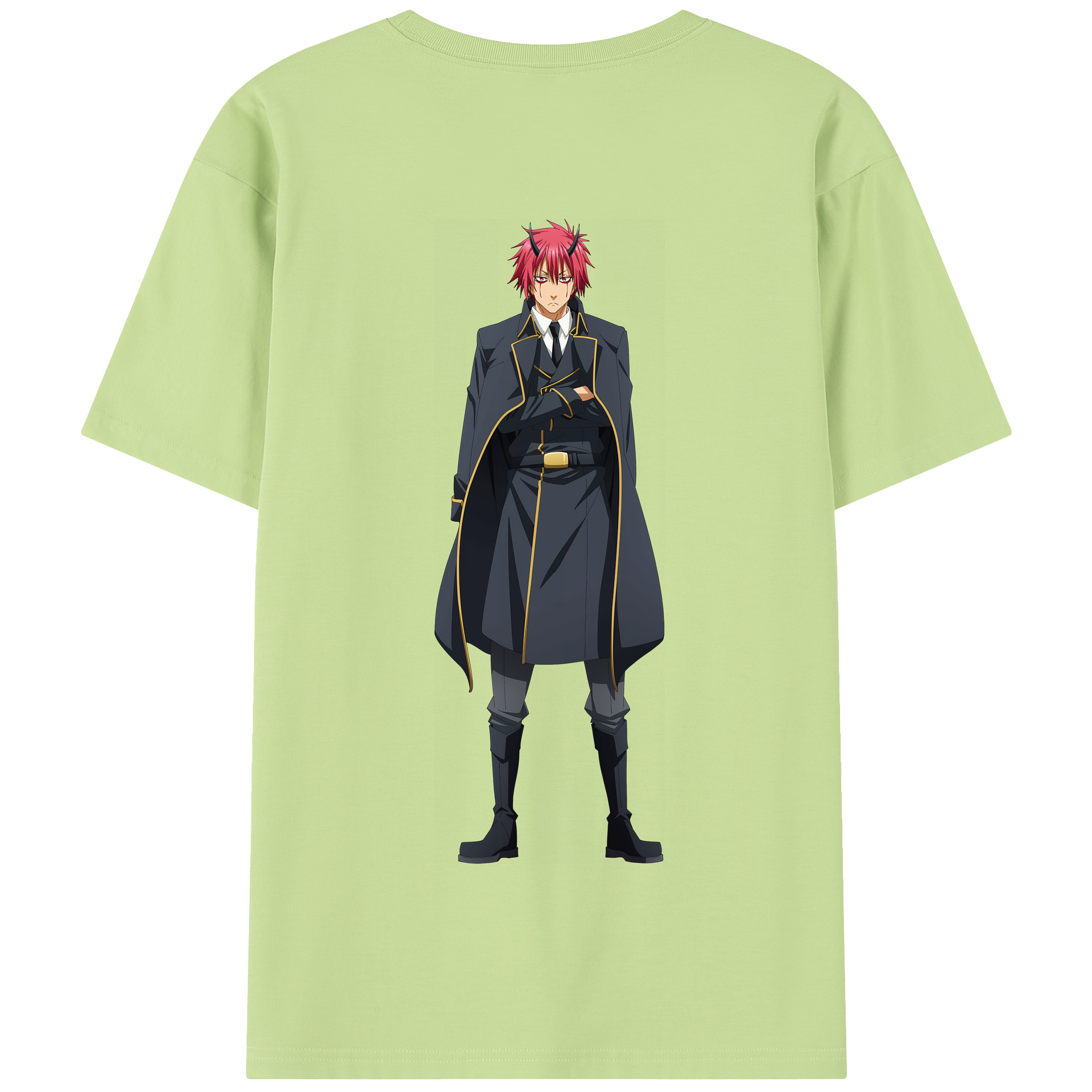 （画像用） 転スラ Regarding Reincarnated to Slime 綿100％半袖Tシャツ（背面プリント）